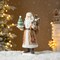 Set of 2 11.5"H Resin Christmas Gingerbread Santa Table Decor